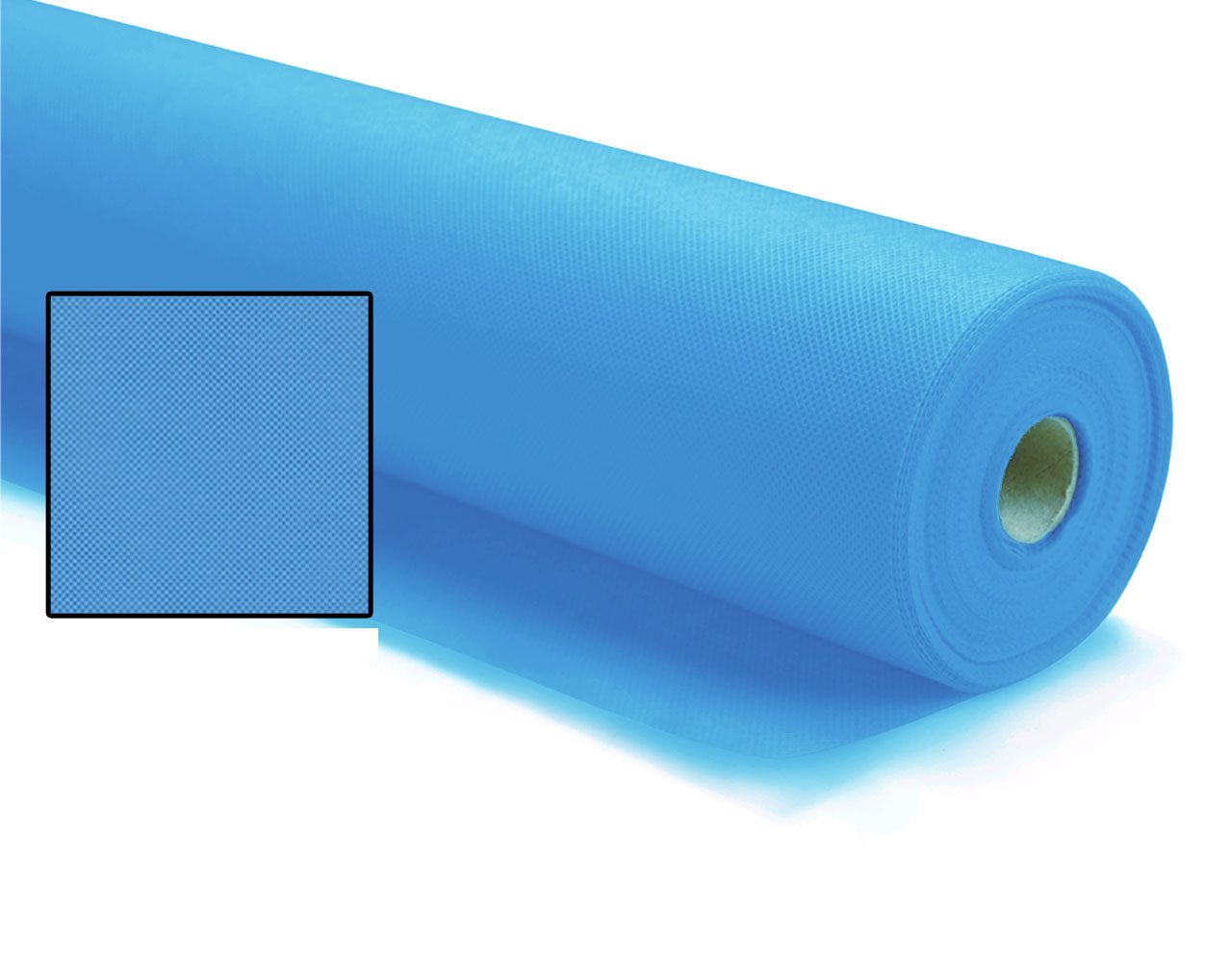 Rollo 125mt tela sin tejer no tejido tnt por metros - azul turquesa 1053014-125