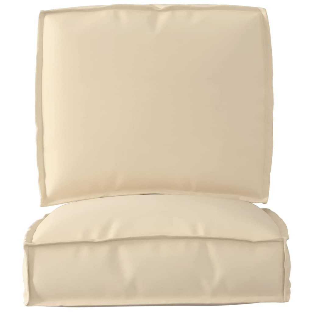 Juego de Cojines para Palets Tela Oxford Beige 50 x 50 x 12 cm vidaXL - 4