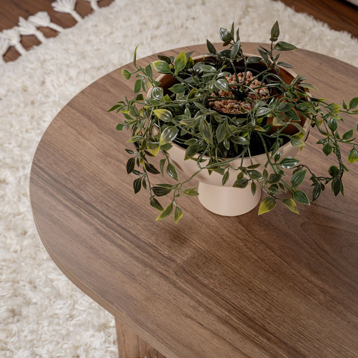 Mesa de centro moderna de melamina 119x60 cm Sable | Leroy Merlin
