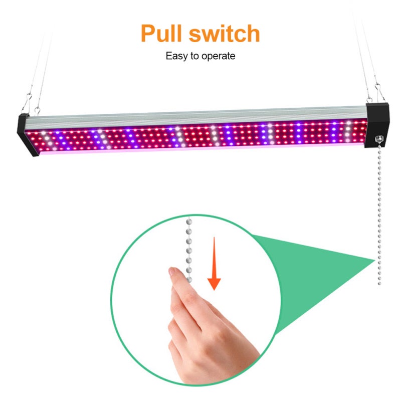 Lampes de croissance LED plantes intérieures, spectre complet 5000K/620nm rouge/465nm bleu, IP20, hauteur réglable, suspension, germination graines - 2