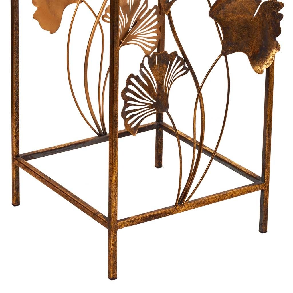 Table d'appoint en métal doré 35x33x76h - 7