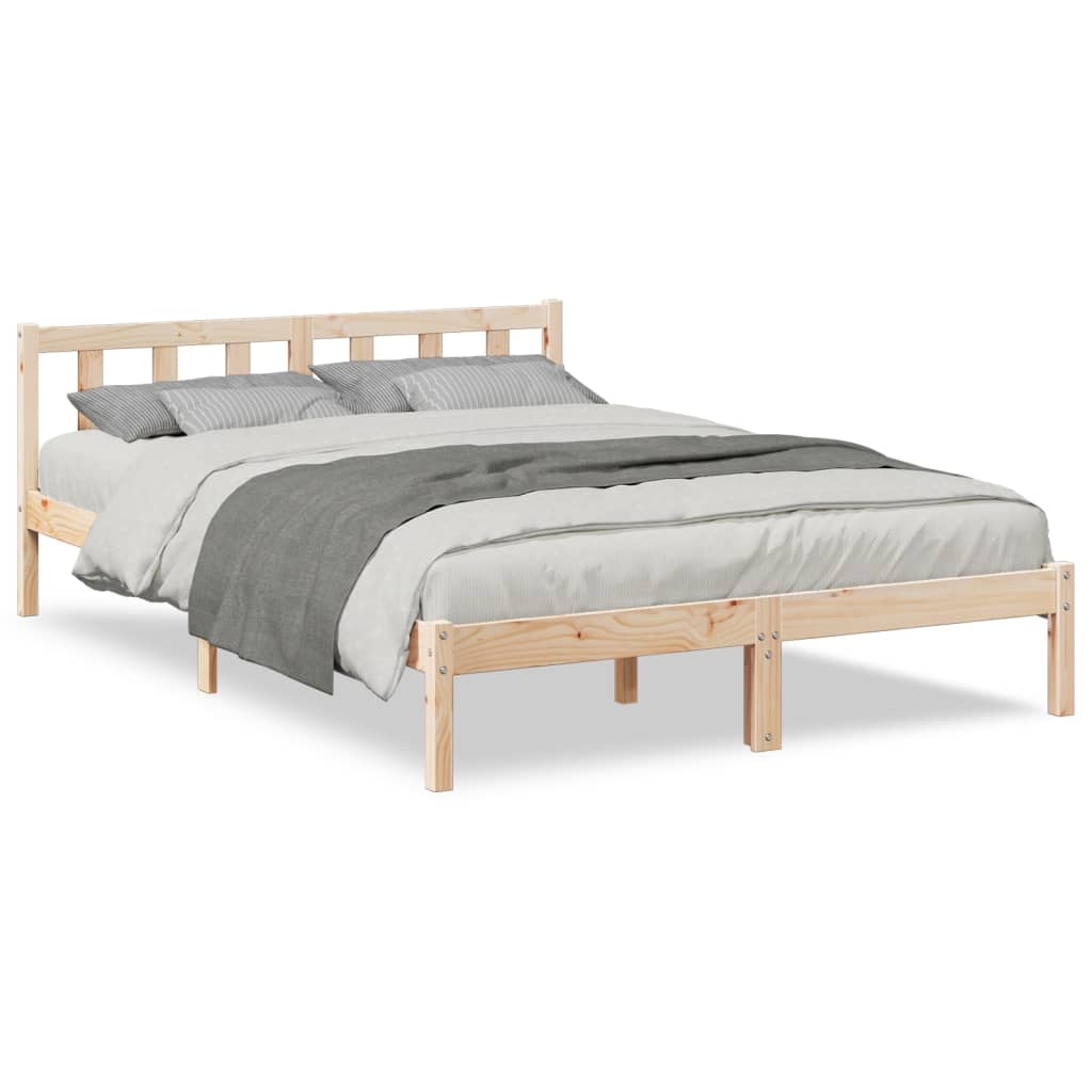 Łóżko Drewniane Rama Łóżka Sofa Brązowe Do Sypialni Pokoju 160x210 cm