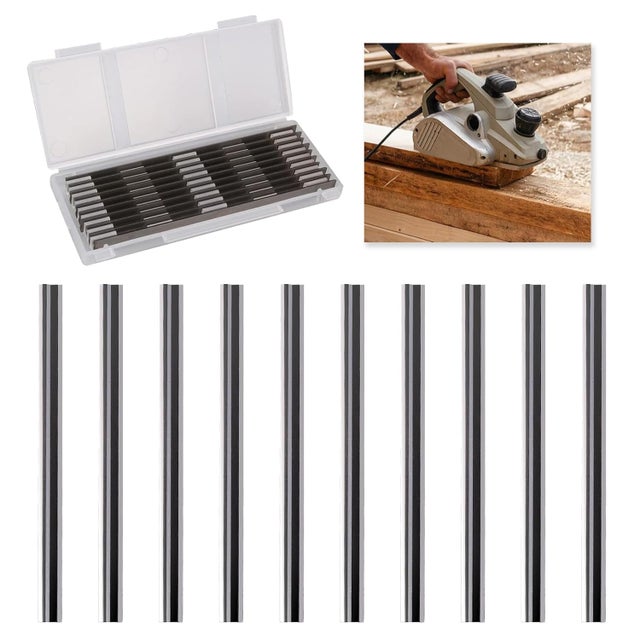 Lot de 3 lames de rabot HSS pour rabots DeWalt DW735 7352 735X d