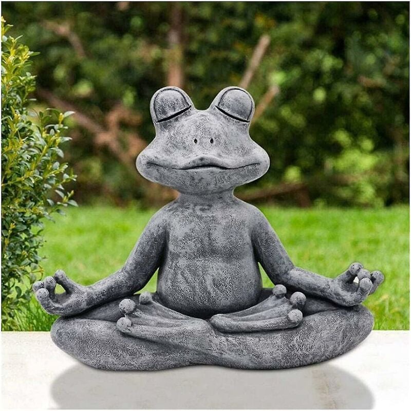 Figurine Grenouille Avec Pelle Pour Jardin - Résine, 16.5x5x3cm - Déco Extérieure/intérieure, Cadeau Original