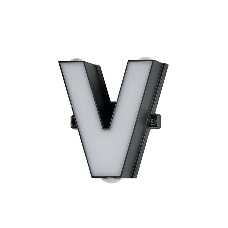 V Letter, 220V Aluminiowa lampa ścienna z napisem 13 * 5,5 cm