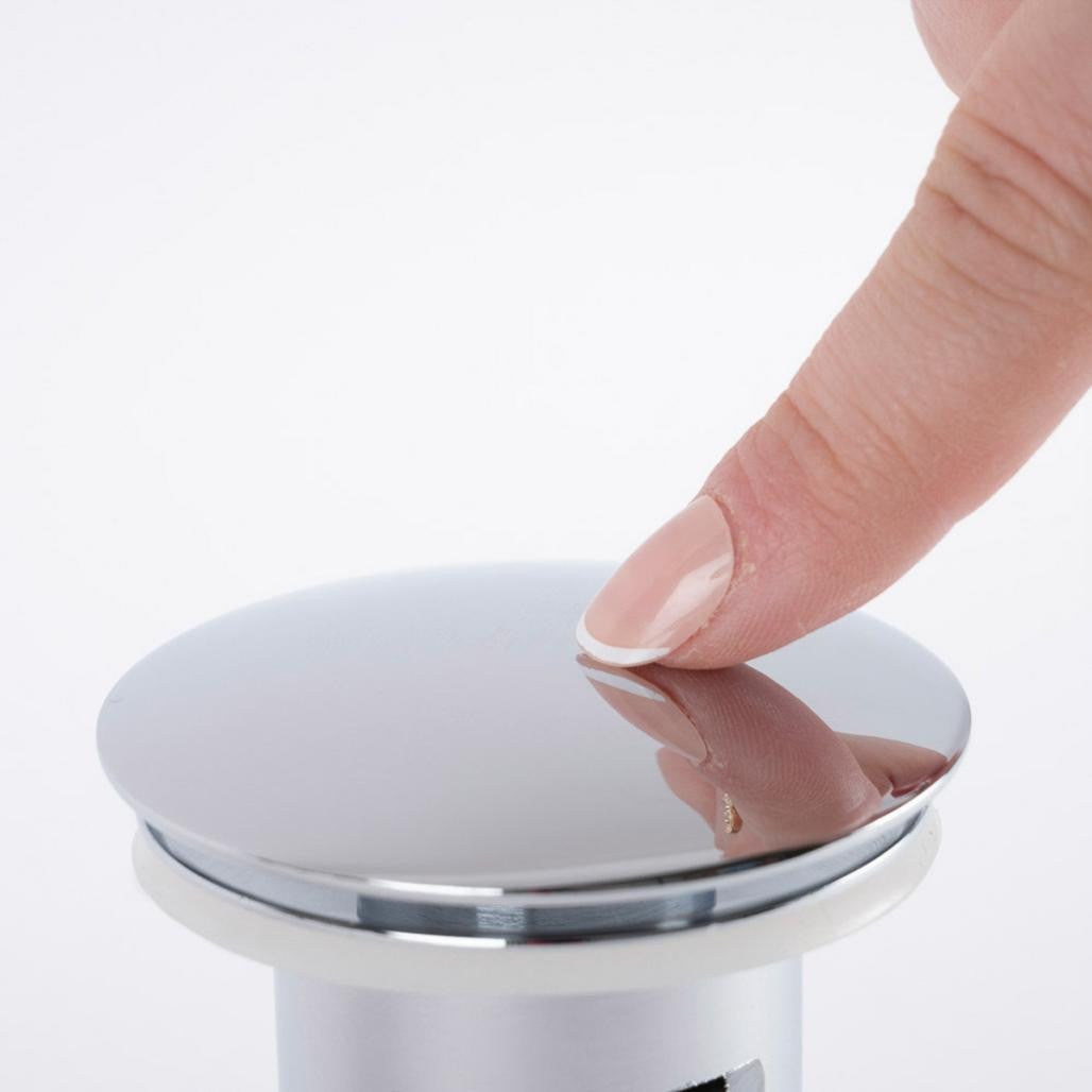 Bonde de vidage pop up universelle, chrome - 5