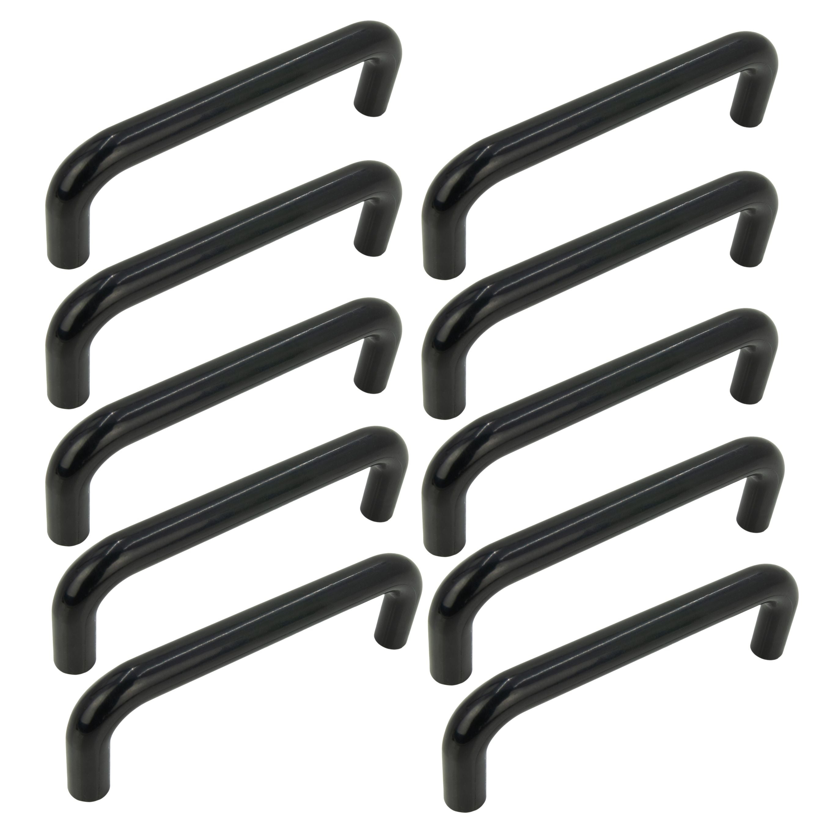 10 x Uchwyt meblowy czarny 96 mm