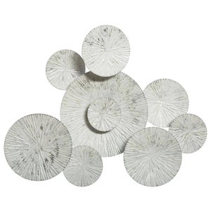 Déco Murale 3D Yelena Blanc 116x75cm - Atmosphera Créateur D'intérieur