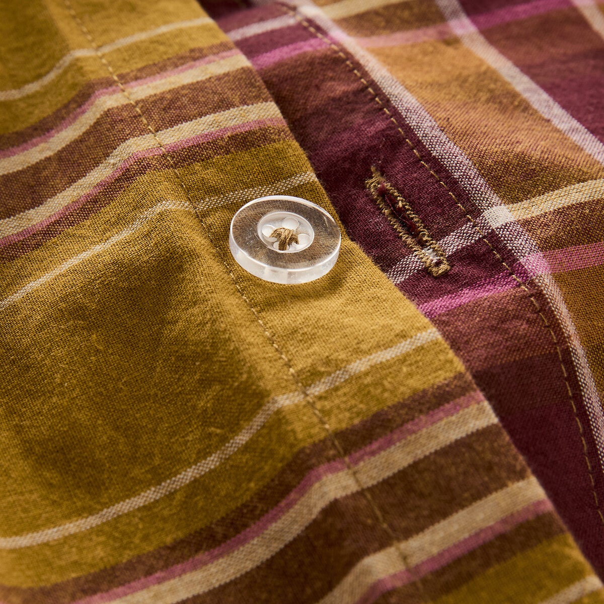 Housse de couette en coton lavé, Oswald - Bordeaux - 240 x 220 cm - 6