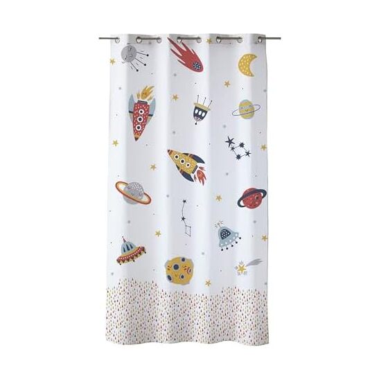 Cortina semitranslúcida estampada digital - cortina tamaño 140x260 - cortina estampada modelo plutón | blindecor
