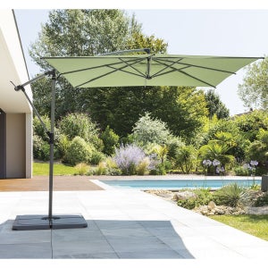 Parasol De Plage Helenie - Carré - 1,8m - Violet - Maison