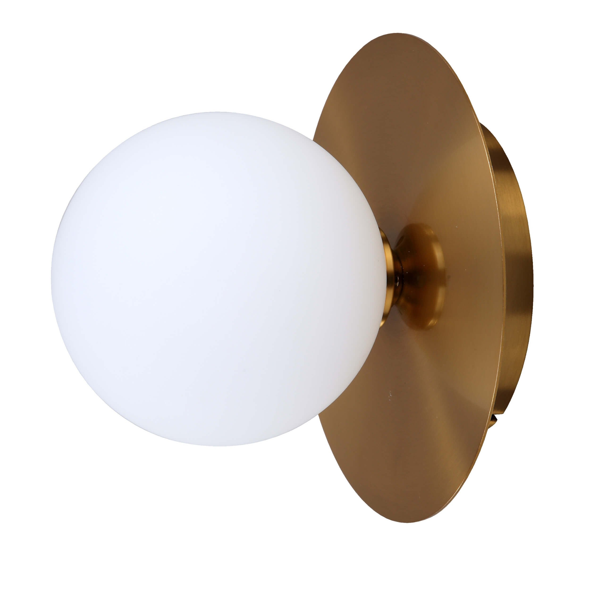 Kinkiet ścienny Roma złoto-biały 1xG9x5W wym: 18 x 18 x 15,5 cm szkło IP20 Light Prestige