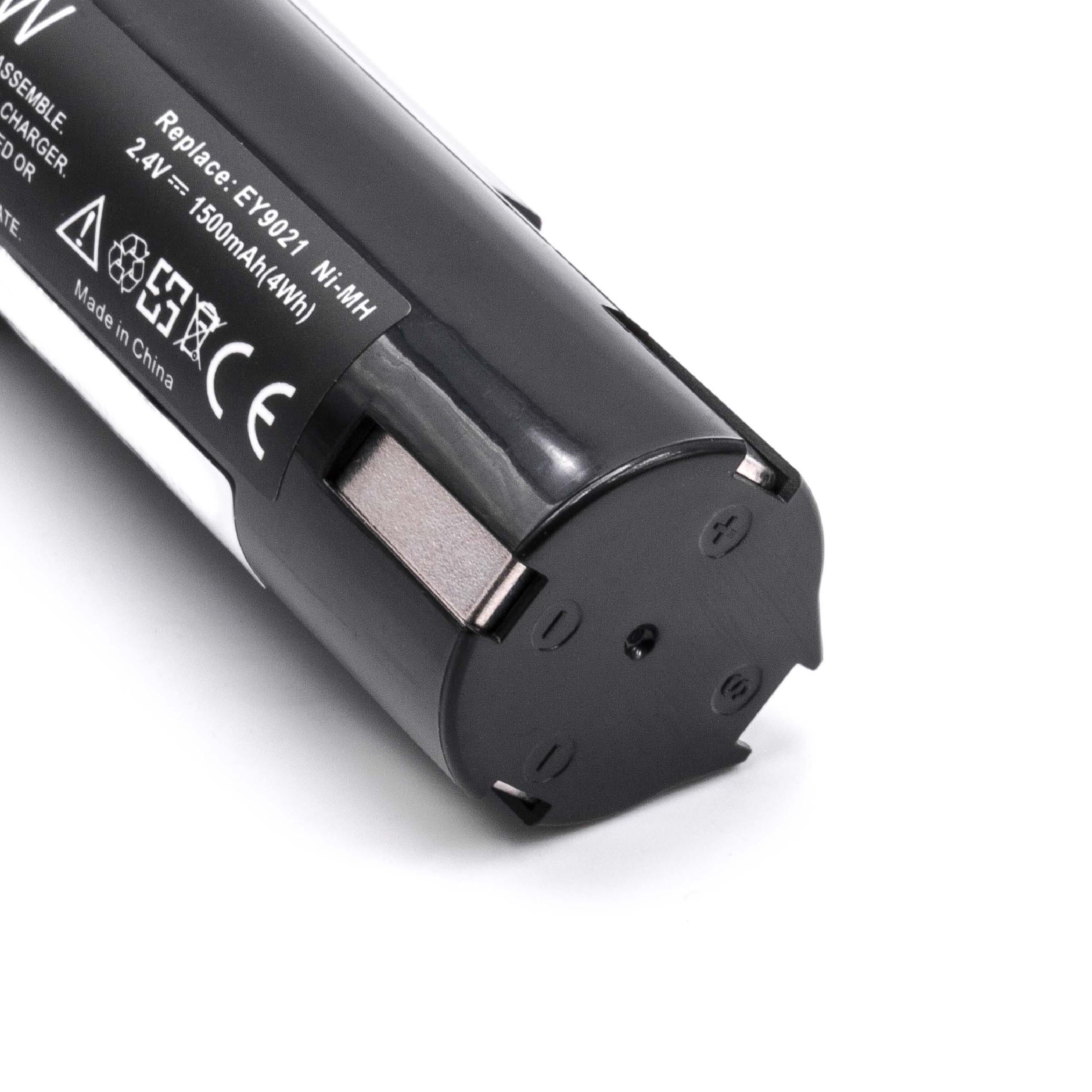 Lot De 2 Batteries Vhbw 2,4V NiMH 3300 MAh – Compatibles National EY503BY, EY6220, EY6220B, EY6220D, EY6220DR