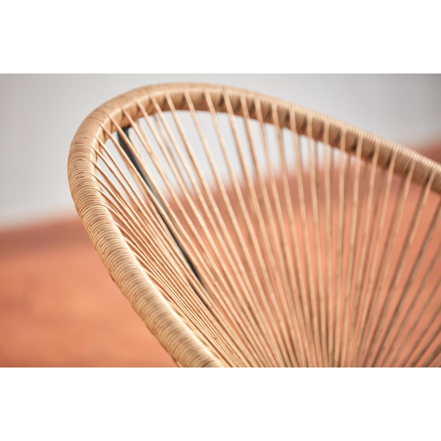 Salon bas de jardin en Acier Beige 2 personnes - 4