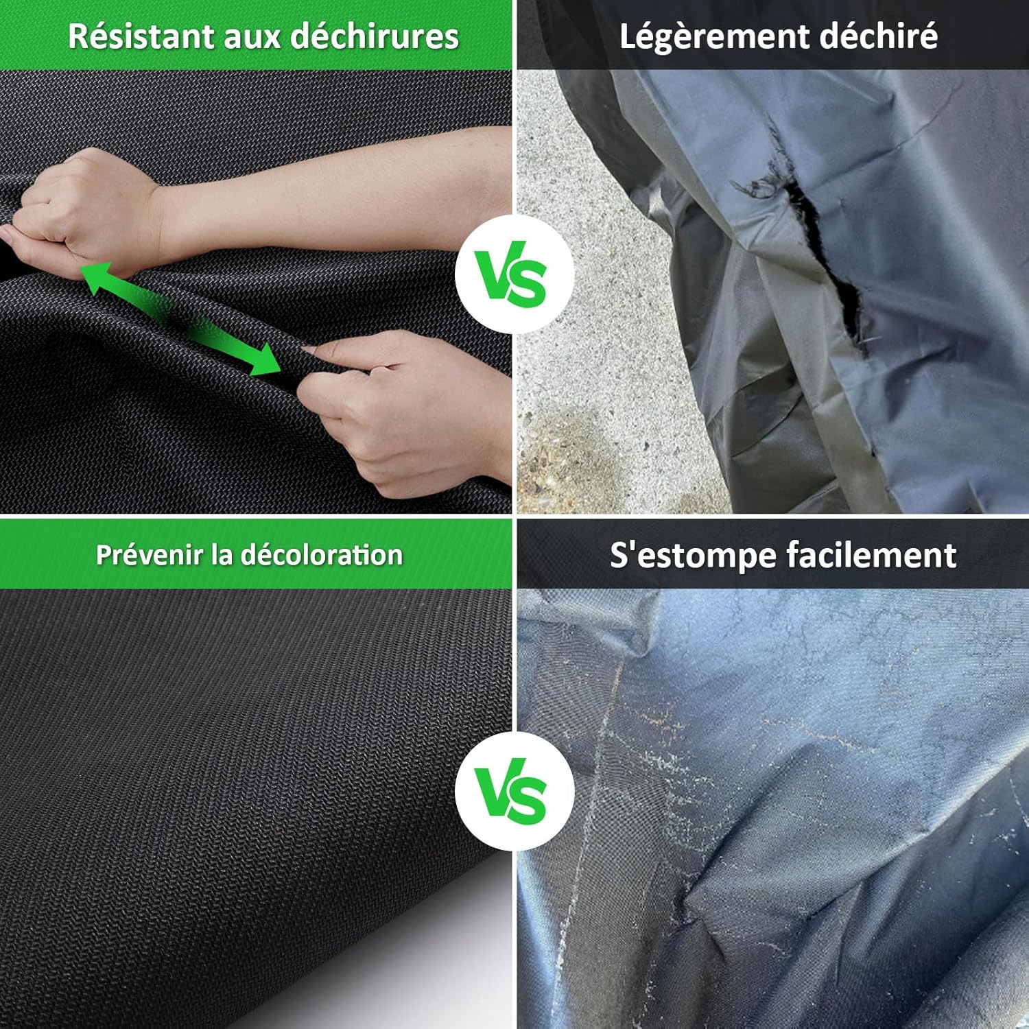 Housse Fauteuil Suspendu 230x200cm, Protection Imperméable Anti-UV Indéchirable pour Chaise Oeuf et Balancelle de Jardin - 4