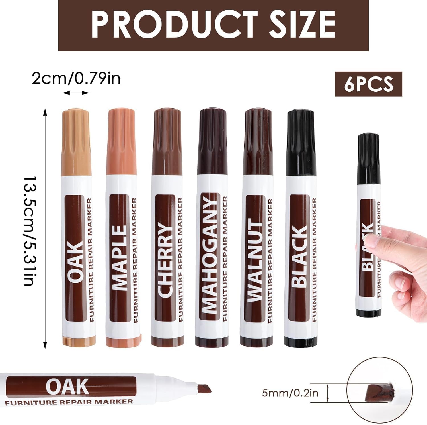 Scratch Doctor Penna Per Riparazione Pelle Autosigillante Tintura Per Pelle Ricolorare Graffi E Segni Su Sedili Auto E Interni (Dakota Oyster - Foto 3