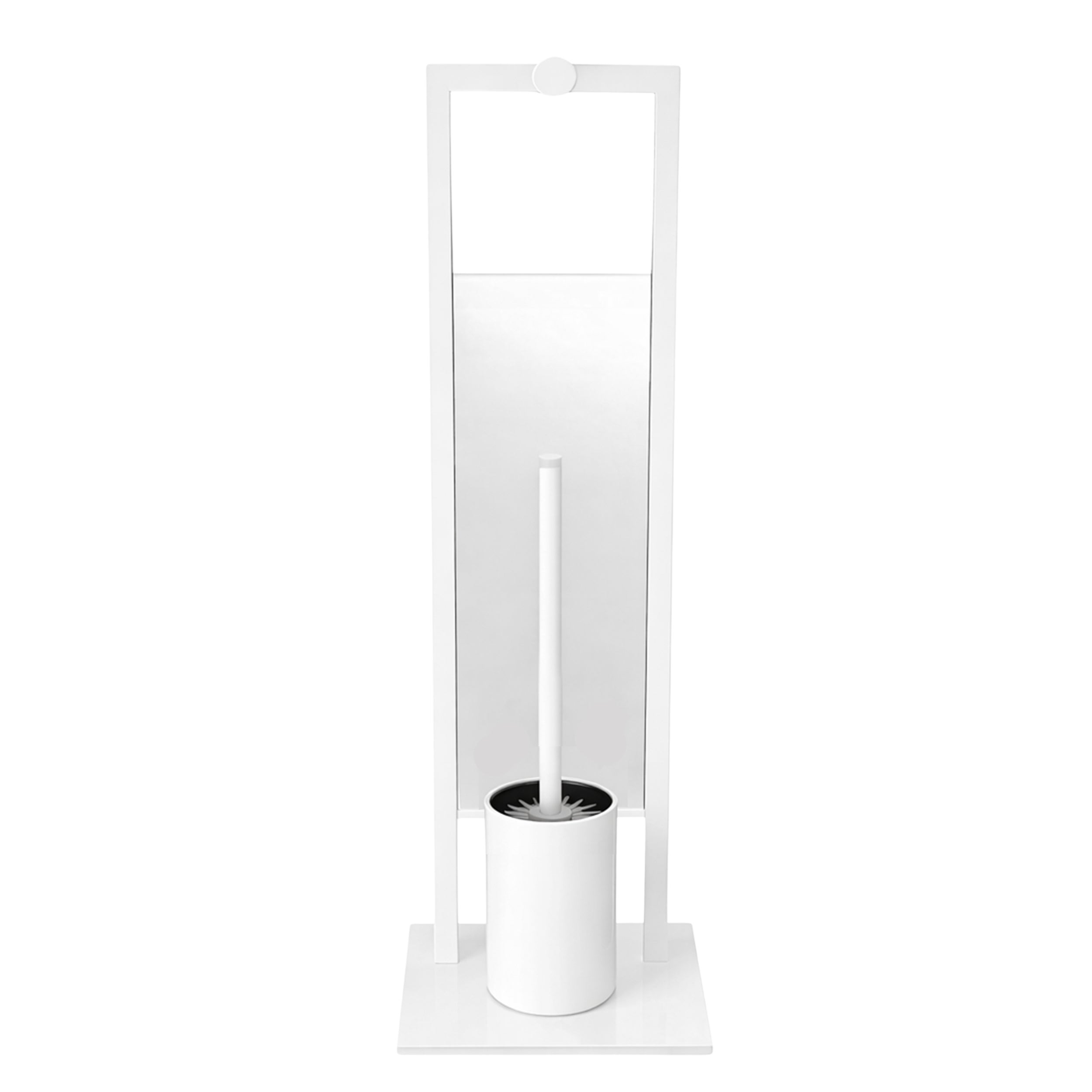 Stojak łazienkowy Estiva Glass White wolnostojący biały ze szkłem 1 szt. - 5