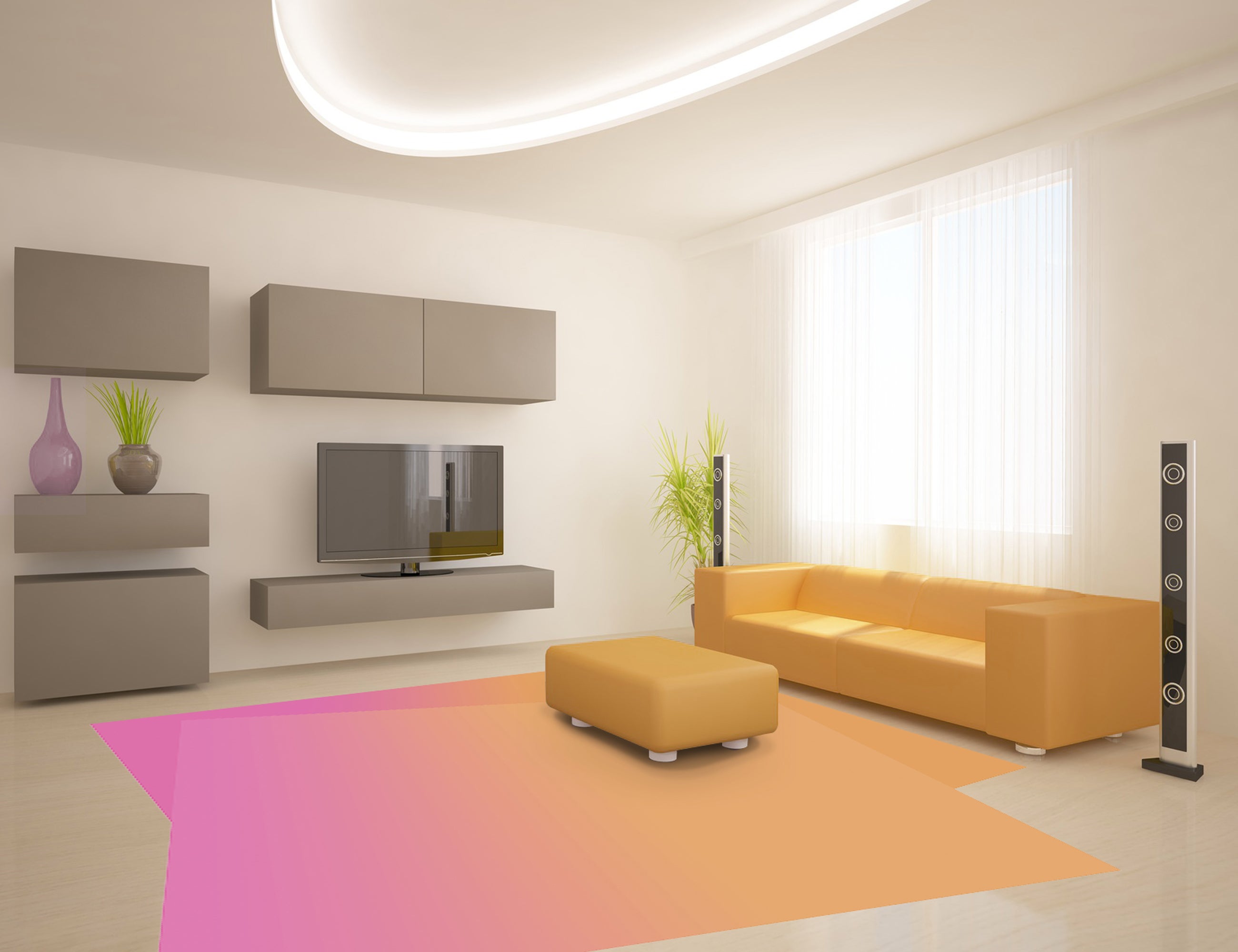 Dywan winylowy Turn 100x110 cm - antypoślizgowy dywan z PVC do kuchni lub salonu, zmywalny, nowoczesny styl