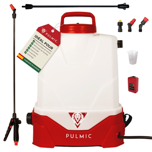 PULMIC Pegasus 15. Atomizzatore elettrico a zaino ricaricabile 15L. 3 velocità Batteria al litio removibile. Fino a 7h di autonomia