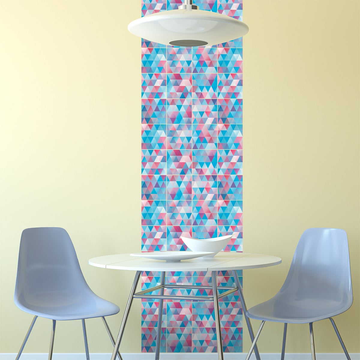 9 adesivi piastrelle di cemento scandinavo blue pink Baltique - Sticker adesivo - adesivi murali - 9stickers15x15cm - 4