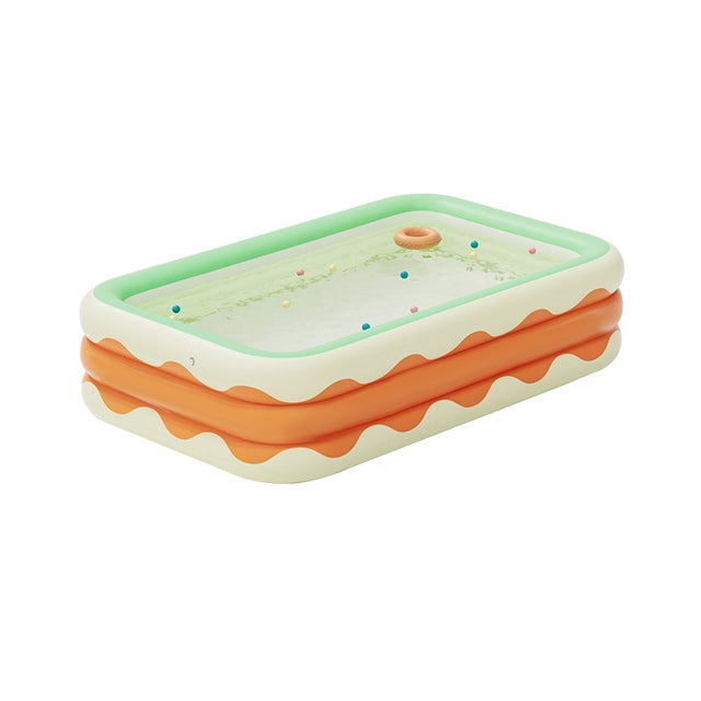 Pataugeoire Rectangulaire Gonflable 200x150x50 Cm – PVC épais, Patch De Réparation Inclus, Pour Enfants, Intérieur Et Extérieur