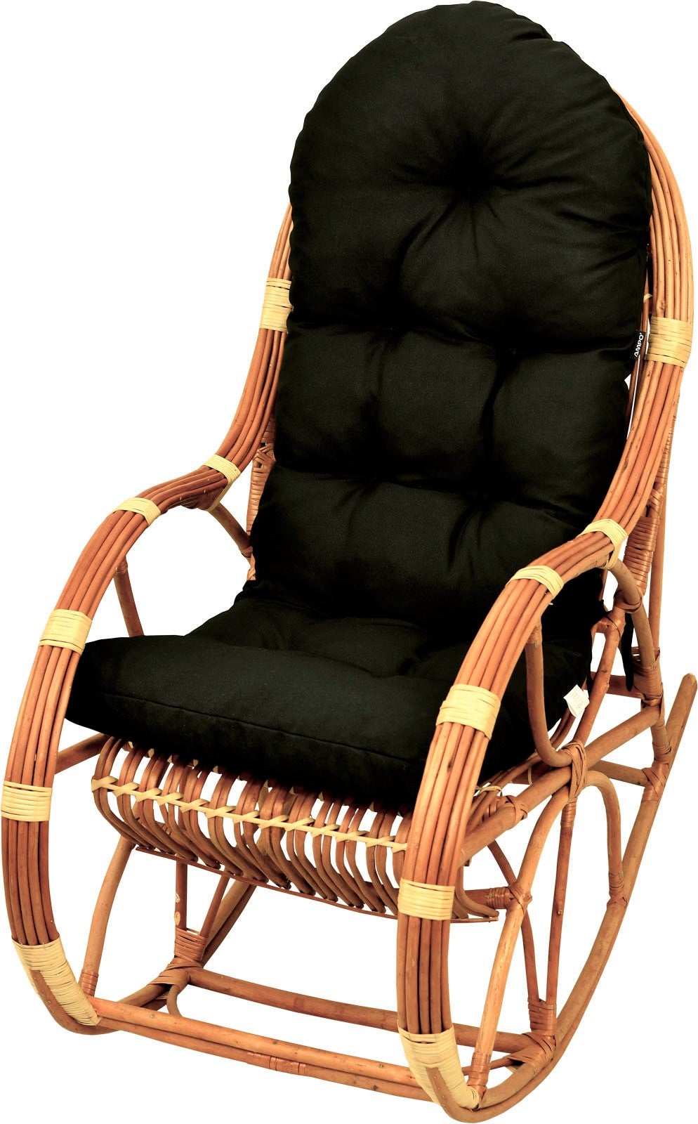 Poduszka na fotel bujany rattanowy AMPO czarny 1 szt.