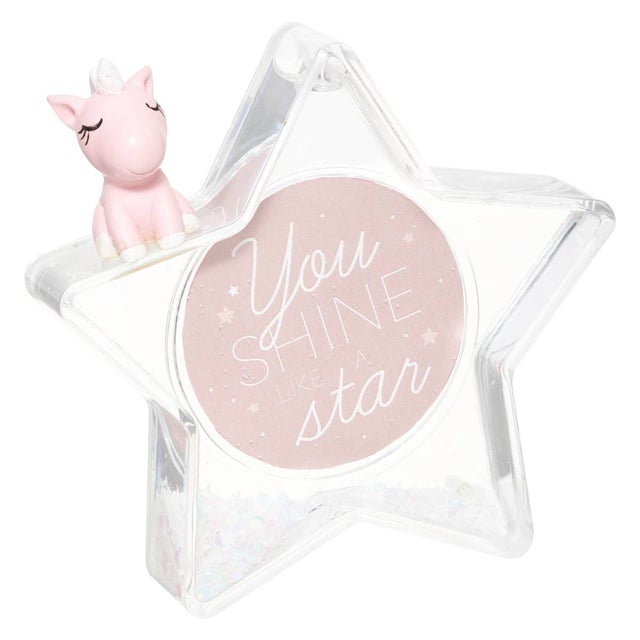 Cadre Enfant Licorne H10,5cm Blanc - Atmosphera Créateur d'intérieur