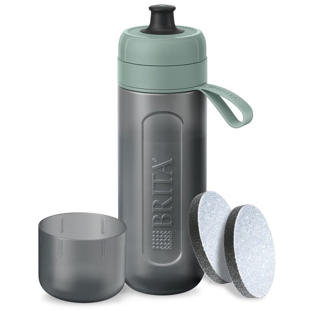 Garrafa filtrante Brita Active verde com 2 discos