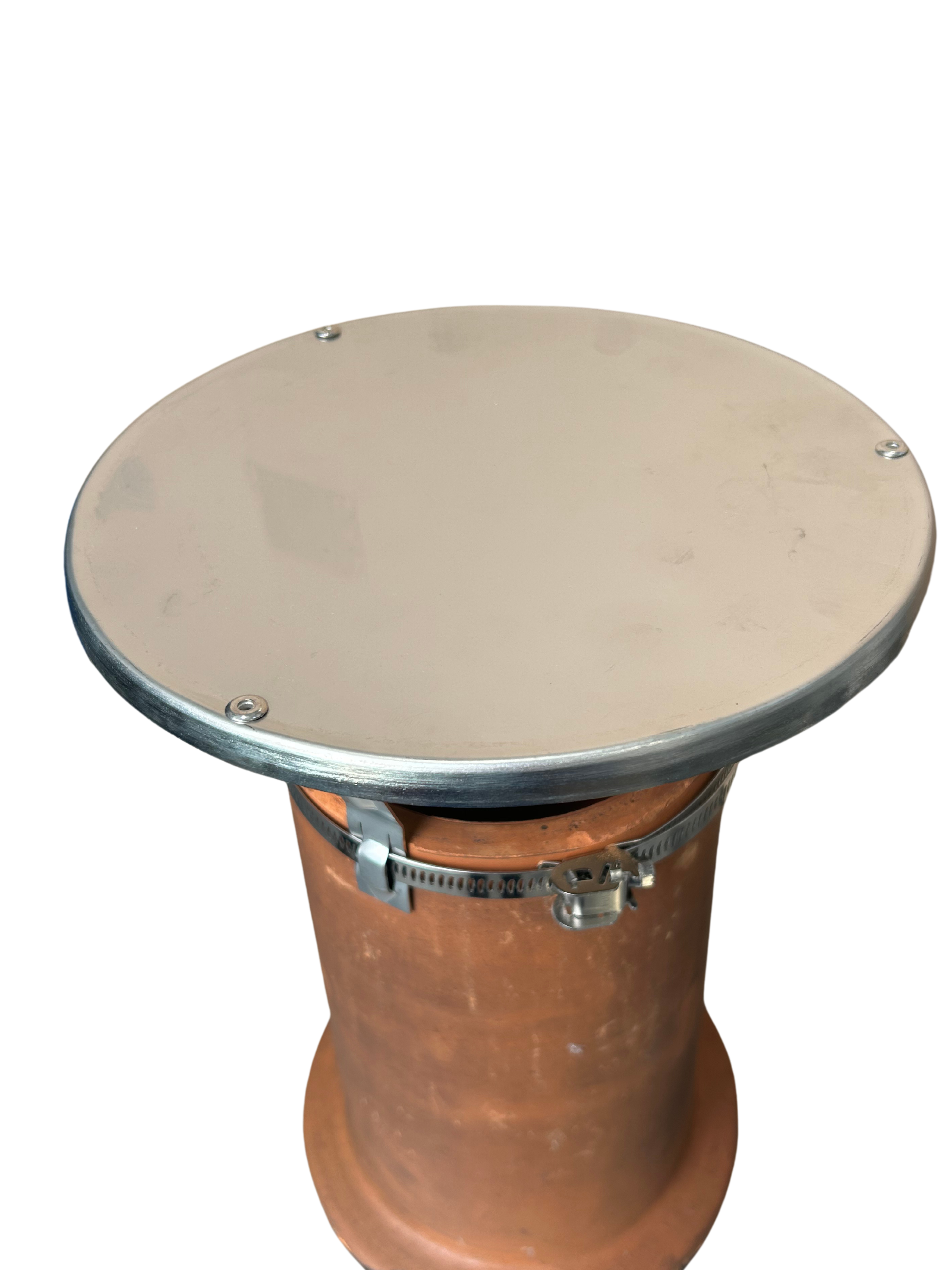 Chapeau de cheminée en acier inoxydable pour conduit diamètre 140 à 159 mm – Chapeau de protection contre la pluie et la neige - 4