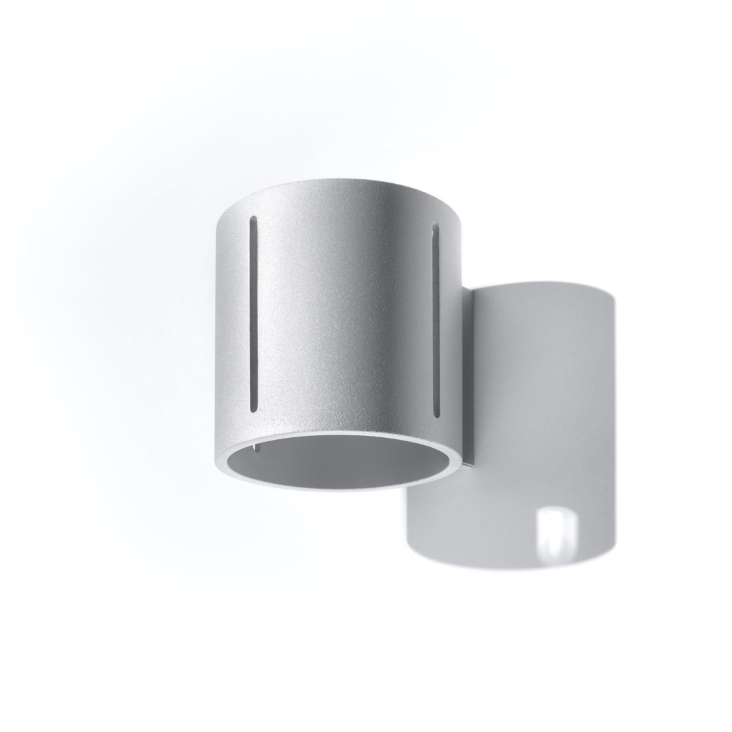 Kinkiet ścienny Inez szary 1xG9x40W wym: 10 x 12 x 12 cm aluminium IP20 Sollux Lighting