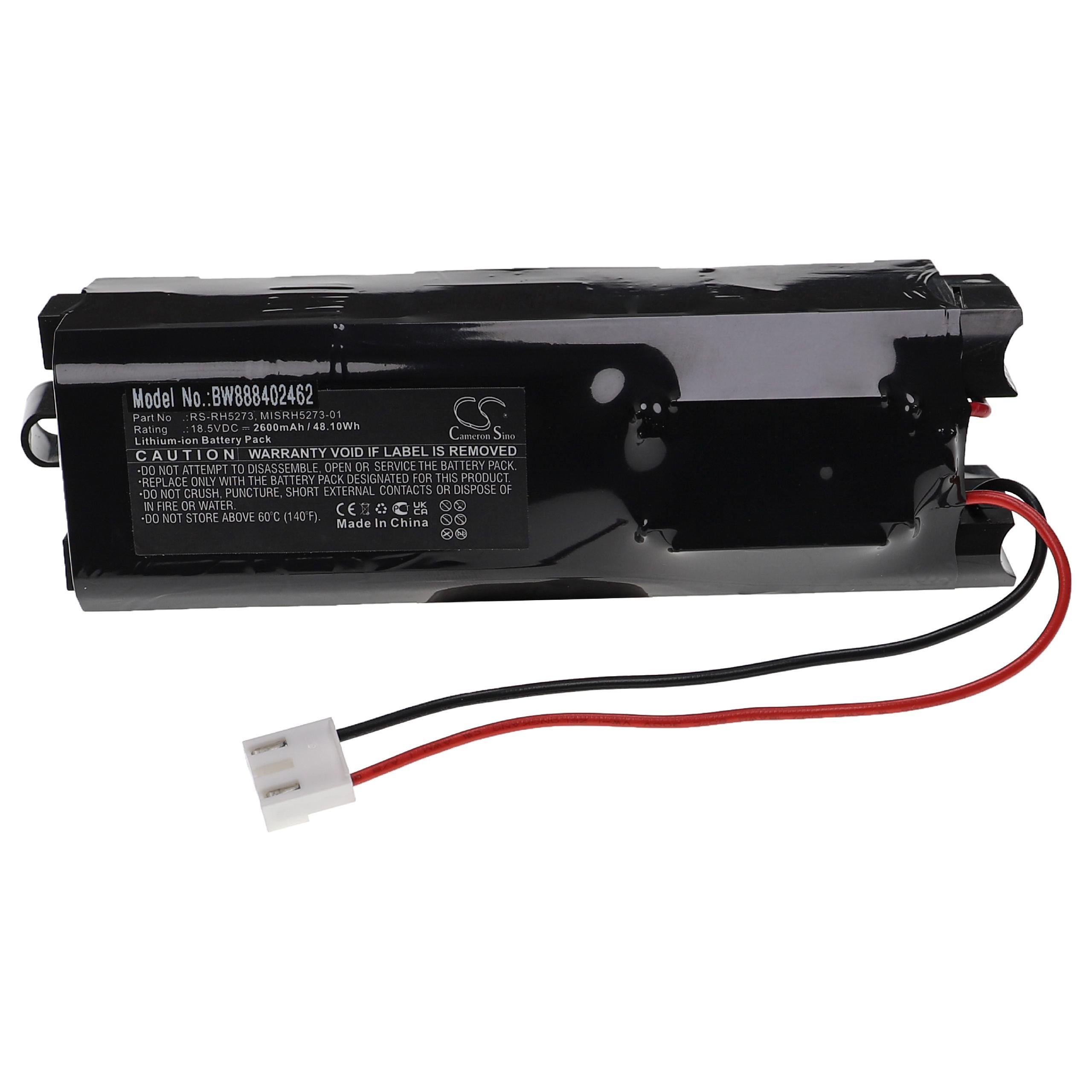 2500mAh / 64.75Wh Batteria di Ricambio per Rowenta RS-RH5274, RH8825WI / 2D2, RH8827WO / 2D0, RH887101 / 9A0, RH8872WO / 9A0, RH8825WI/2D2, RH8829WO/2D2