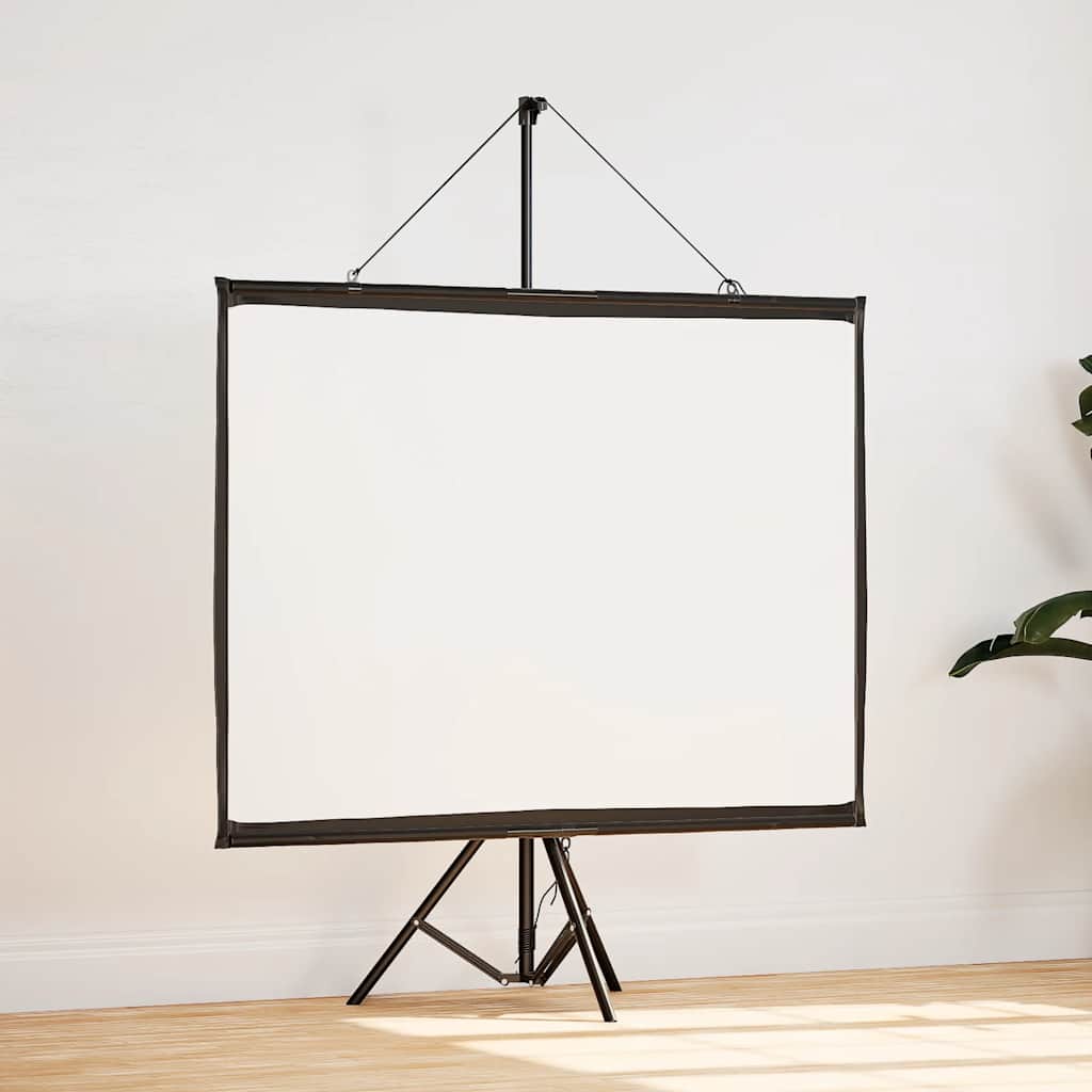 Schermo Per Proiettore 72 Pollici 4:3 Con Treppiede - Portatile, Manuale, Per Home Cinema, Ufficio, Aule