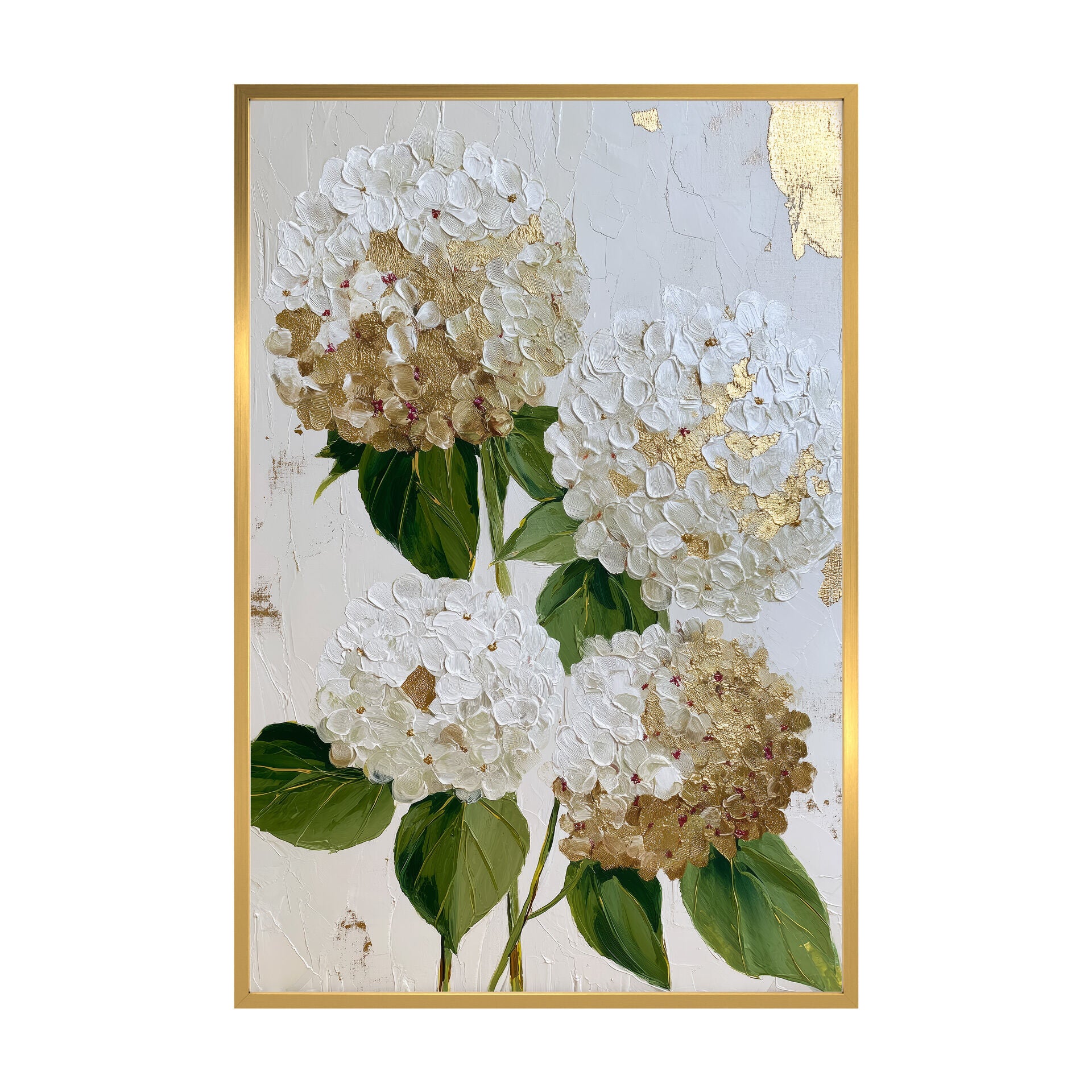 STYLER Poster înrămat hortensie 60 x 90 cm, decor modern de perete pentru living, dormitor și casă, pentru casă și birou