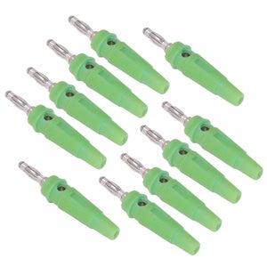 20 Pezzi Connettori Banana 4mm Per Altoparlanti - Spine E Prese In 5 Colori (Rosso, Nero, Giallo, Blu, Verde) - Foto 6