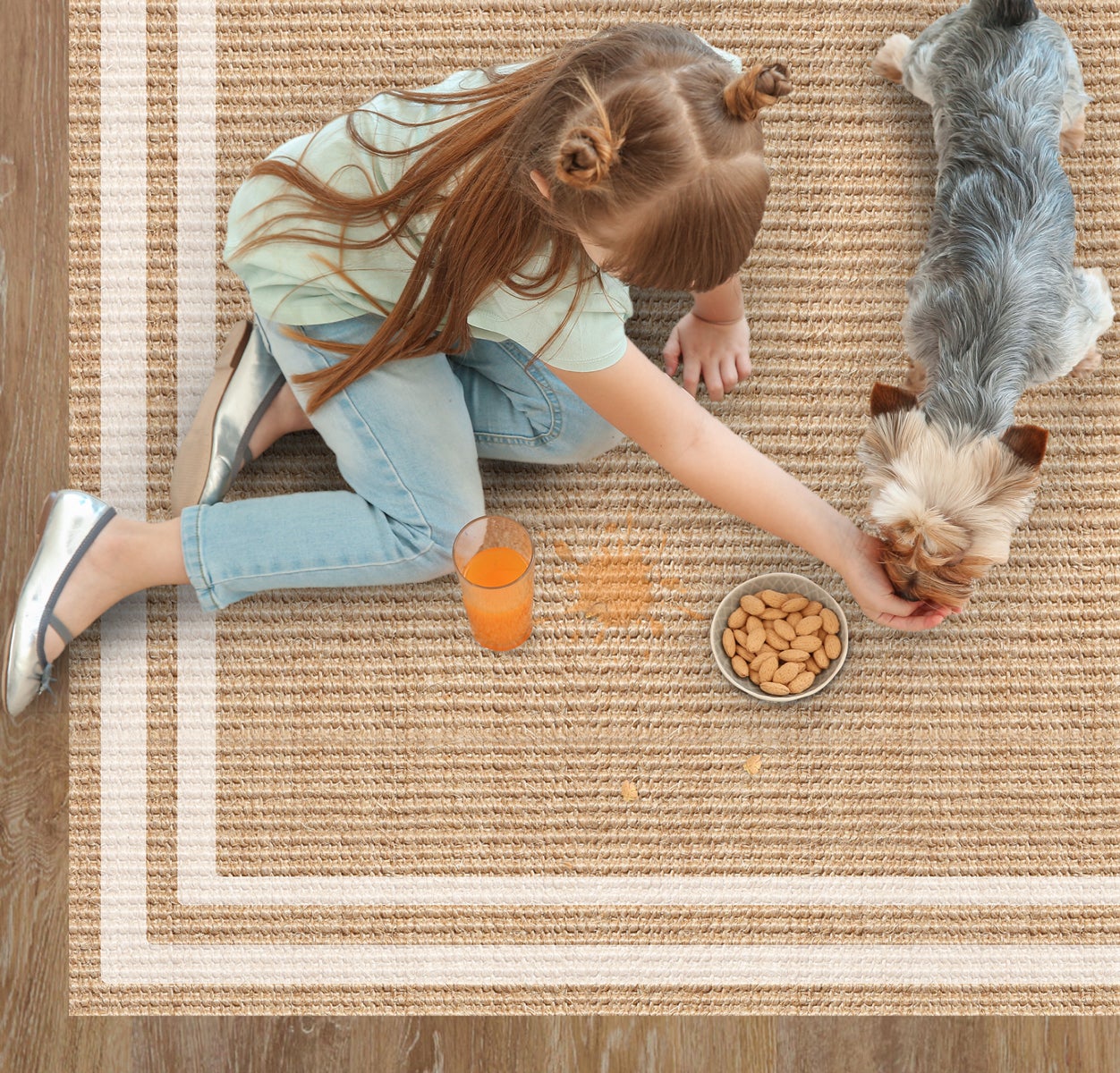 Tappeto antiscivolo in vinile Agnan 133x200 cm - PVC stampato, lavabile, ignifugo, per salotto e cucina - 8