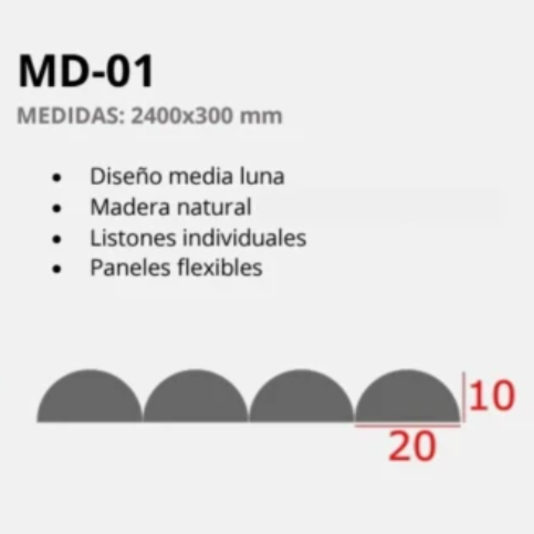 Revestimento de Parede Palilleria flexível efeito 3D em Madeira Natural Carvalho 300X2400 mm (0,72 m2/caixa) - 2