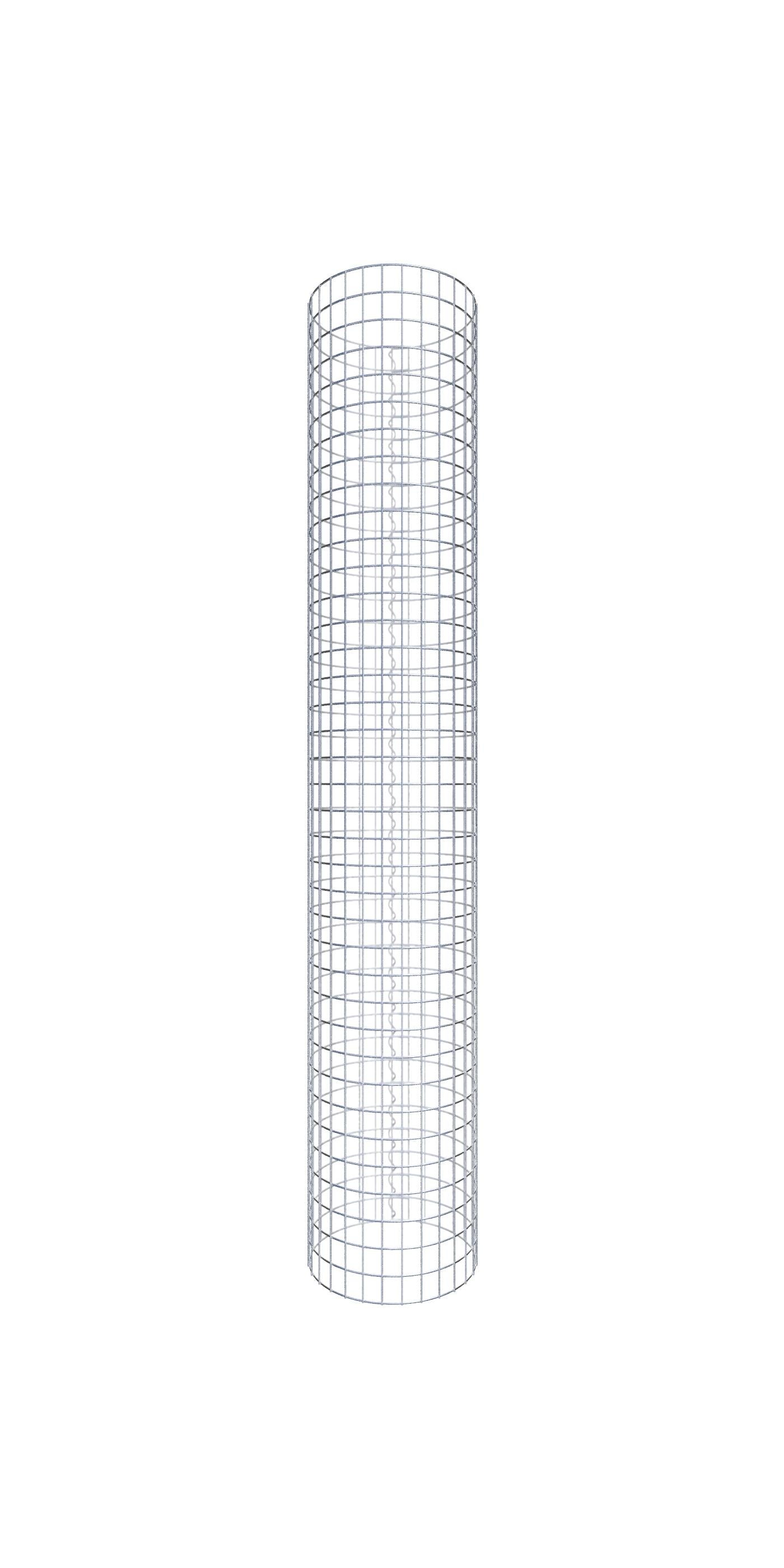 Kolumna gabionowa średnica 47 cm MW 5 x 5 cm okrągła - wysokość: 190 cm