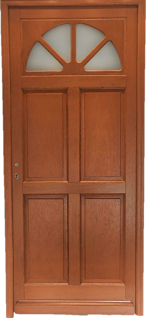 Porte D'entrée Bois Vitrée, Ferji, H,215xl,90 P, Droit Cote Tableau Gd ...