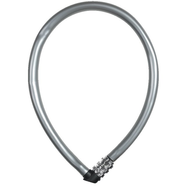 Câble antivol 55cm finition gris argent ABUS 1100 55 S GRIS