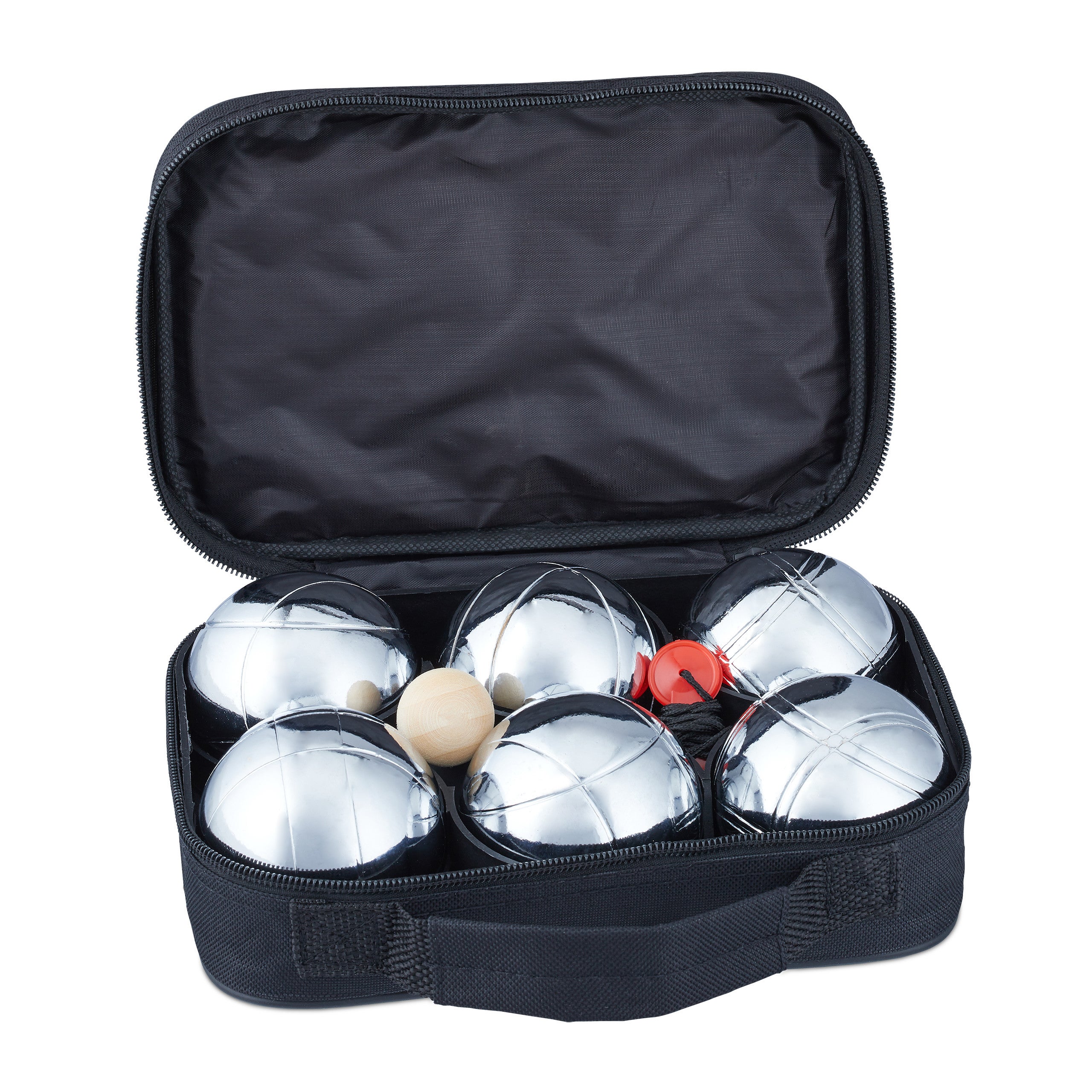Set da 12 Sfere Natalizie Brillantate Argento da 8 cm