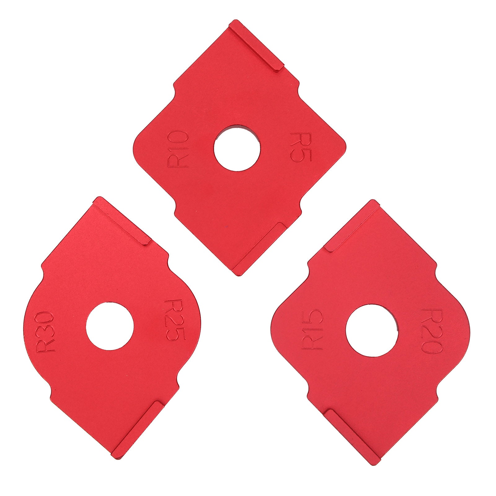 3 pezzi di attrezzo per il taglio del legno con posizionamento rapido del raggio d'angolo - 4