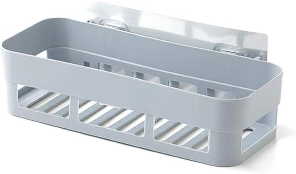 Półka pod prysznic organizer do prysznica bez wiercenia plastikowa półka pod prysznic samoprzylepna półka prysznicowa ścienna do przechowywania szary