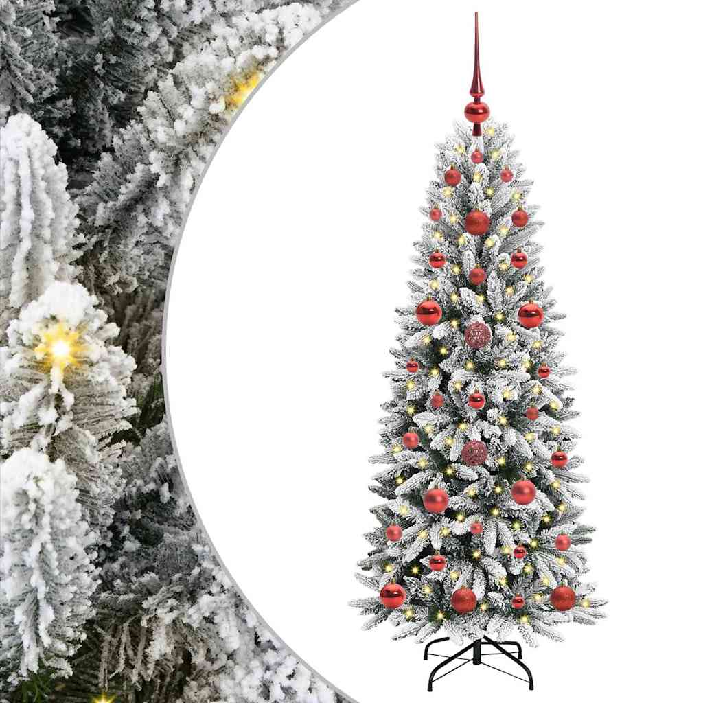 Sztuczna choinka Biały 53 x 53 x 120 cm PVC, Plastik, Stal i PE