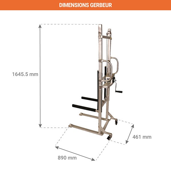 Gerbeur inox pour l'industrie agroalimentaire - 300718 - 2