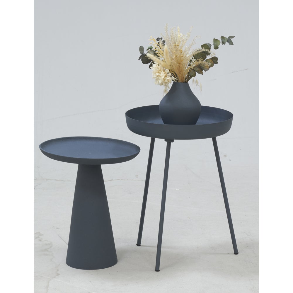 Table d'appoint en métal Orso Bleu Aubry Gaspard - 2