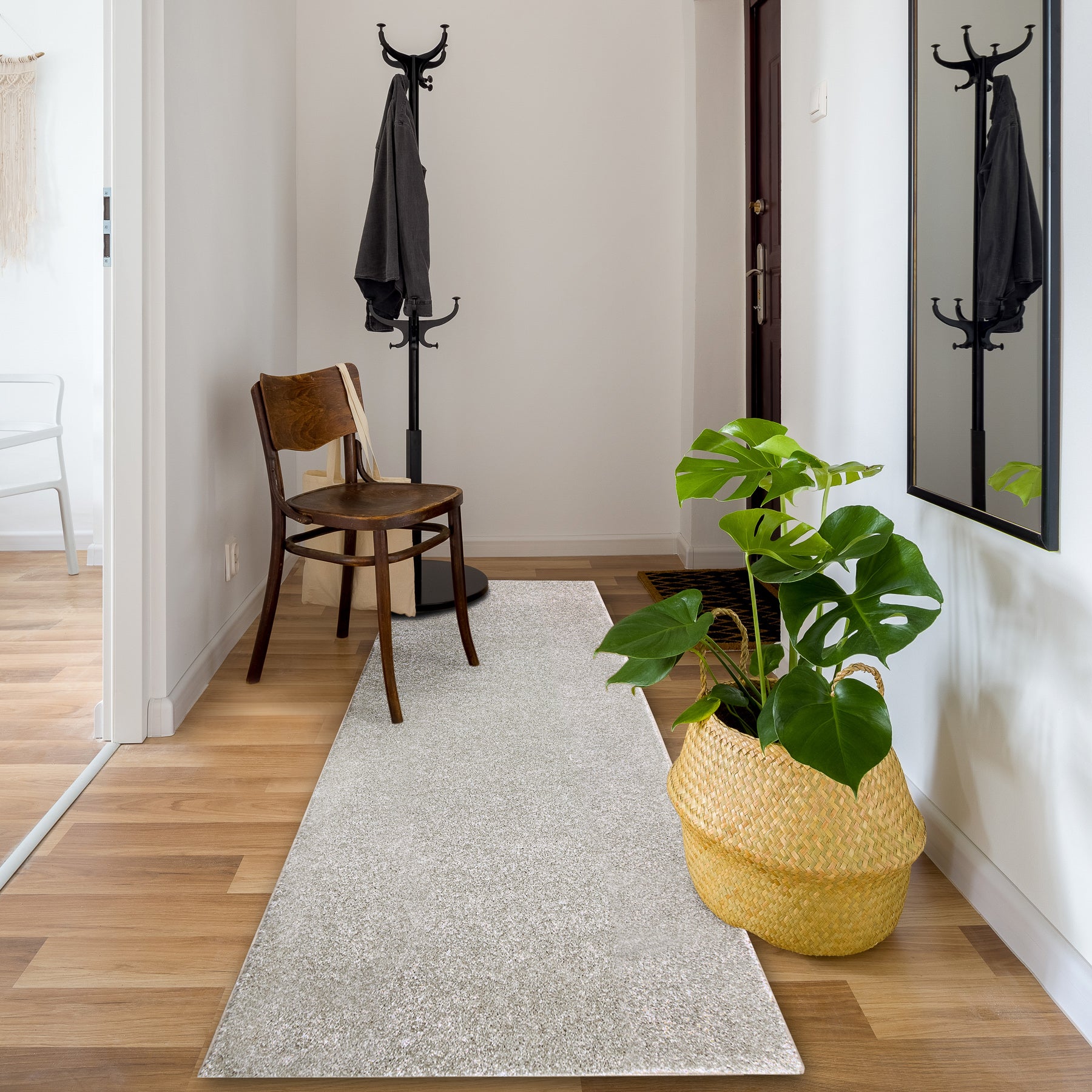 Chodnik SANTA FE krem 03 gładki, jednolity, jednokolorowy 80x130 cm - 4