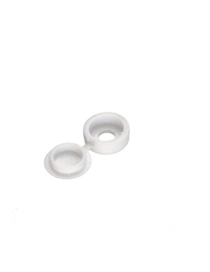 50 Copriviti Bianchi PVC Grandi &Oslash; 17,5 Mm &ndash; Per Viti E Fissaggi