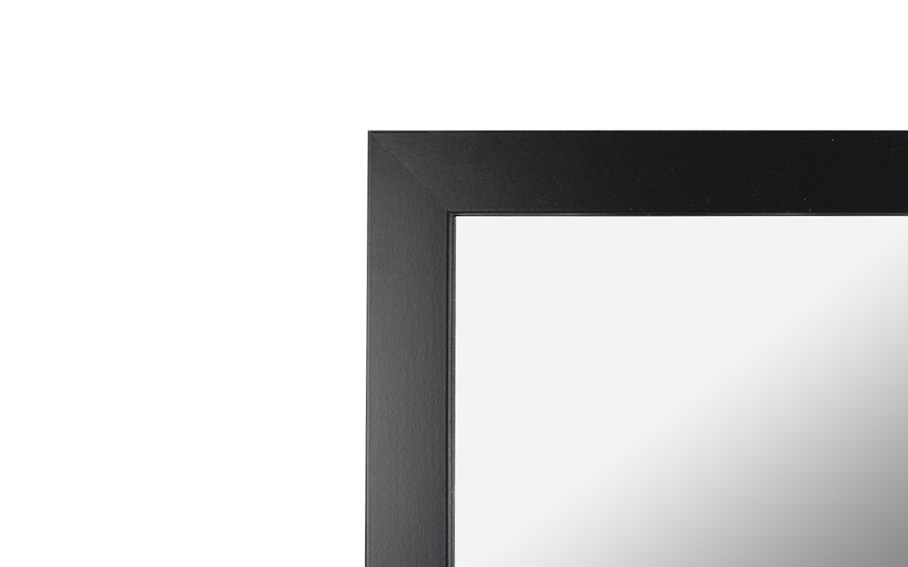 BD ART Specchio rettangolare da appoggio Colore nero, con pellicola di sicurezza 36x156 cm. - 3