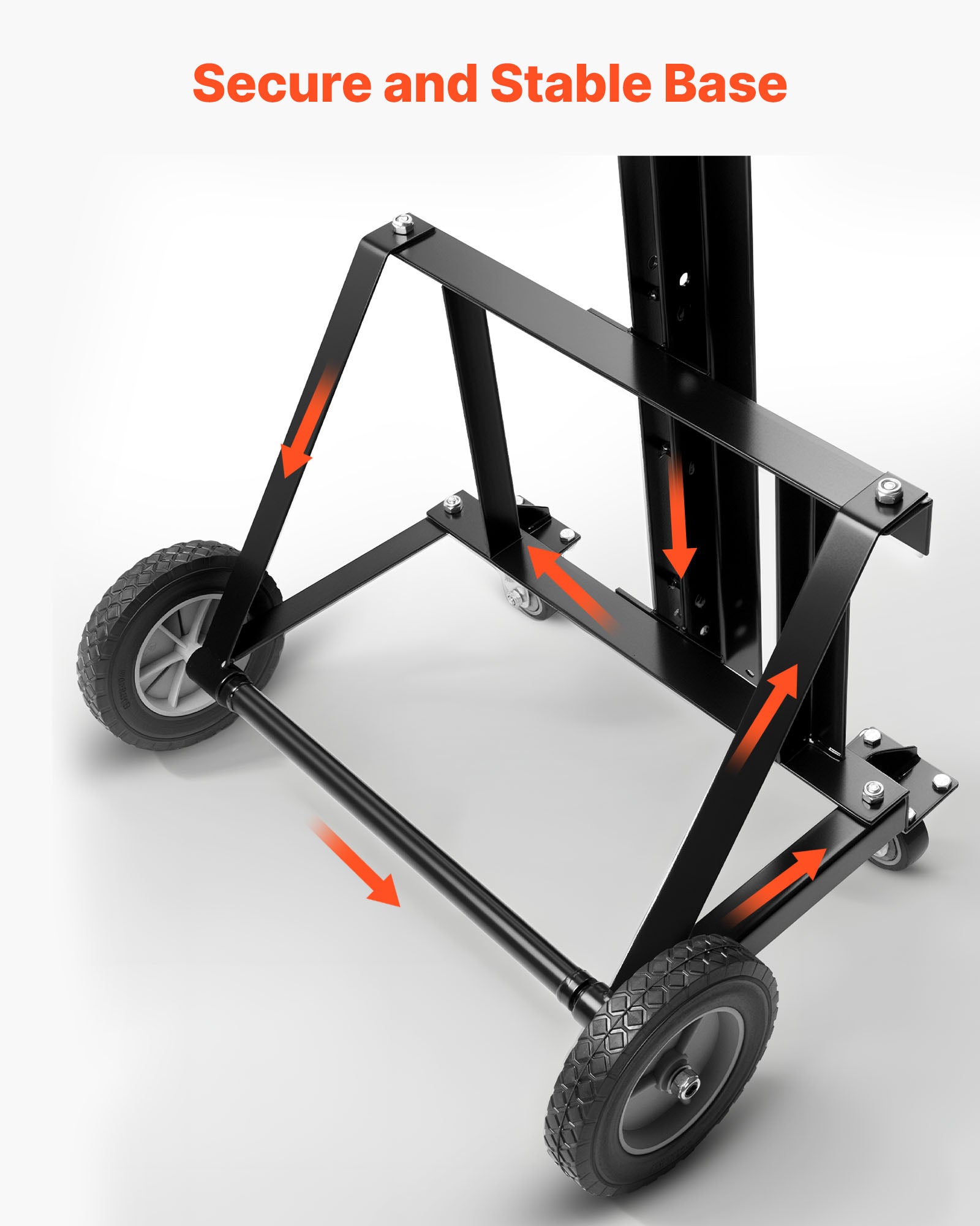 Elevador painéis VEVOR, capacidade 68 kg, para instalação em tectos e paredes, elevação painéis até 4 x 4,9 m, com rodízios, fácil transporte, amarelo - 5