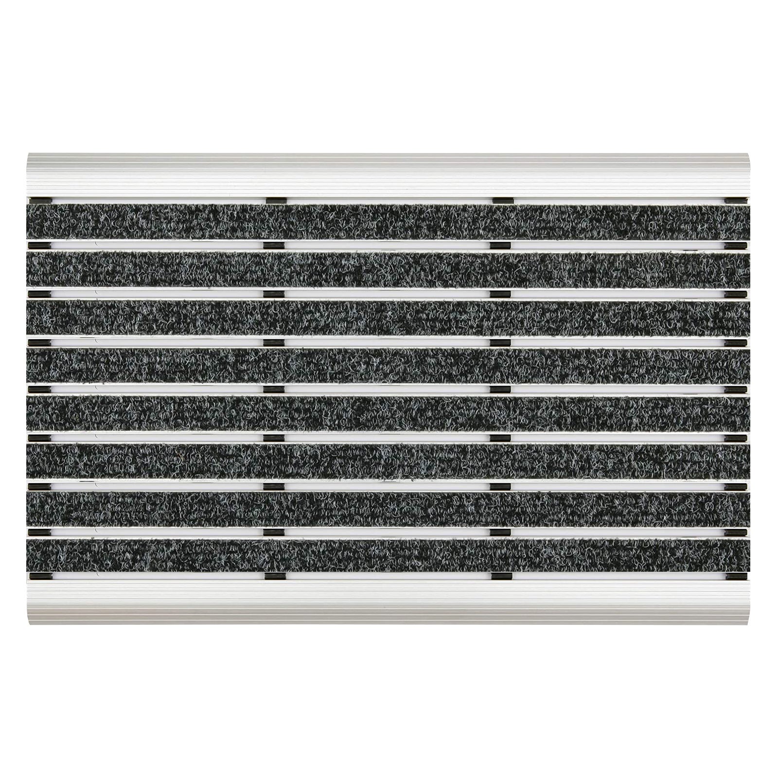 Floordirekt Paillasson Profi Brush Aluminium 40x60cm - Brosses Nylon 8 Couleurs, Résistant Intempéries